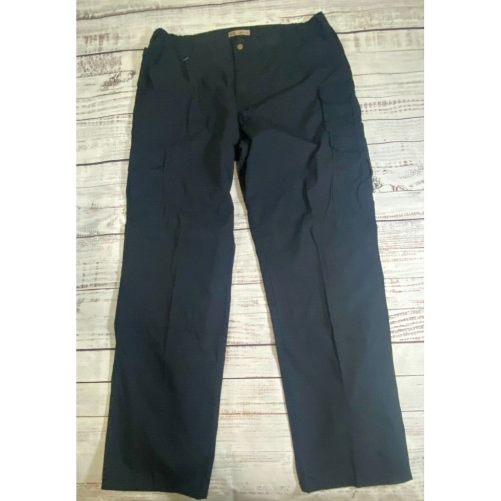 5.11 Tactical‎ Blue Performance Cargo Pants Men's 44 X 36 Straight Leg Zip Fly